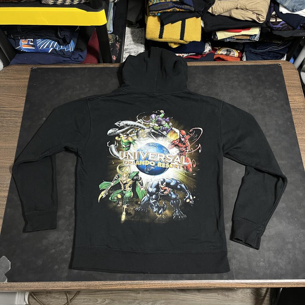 Marvel Hoodie Universal Spiderman Villains Vintage Sweatshirt Loki Venom Carnage